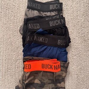 Duluth Trading Co Buck Naked Boxer Briefs - Black, Blue, Orange, Camouflage